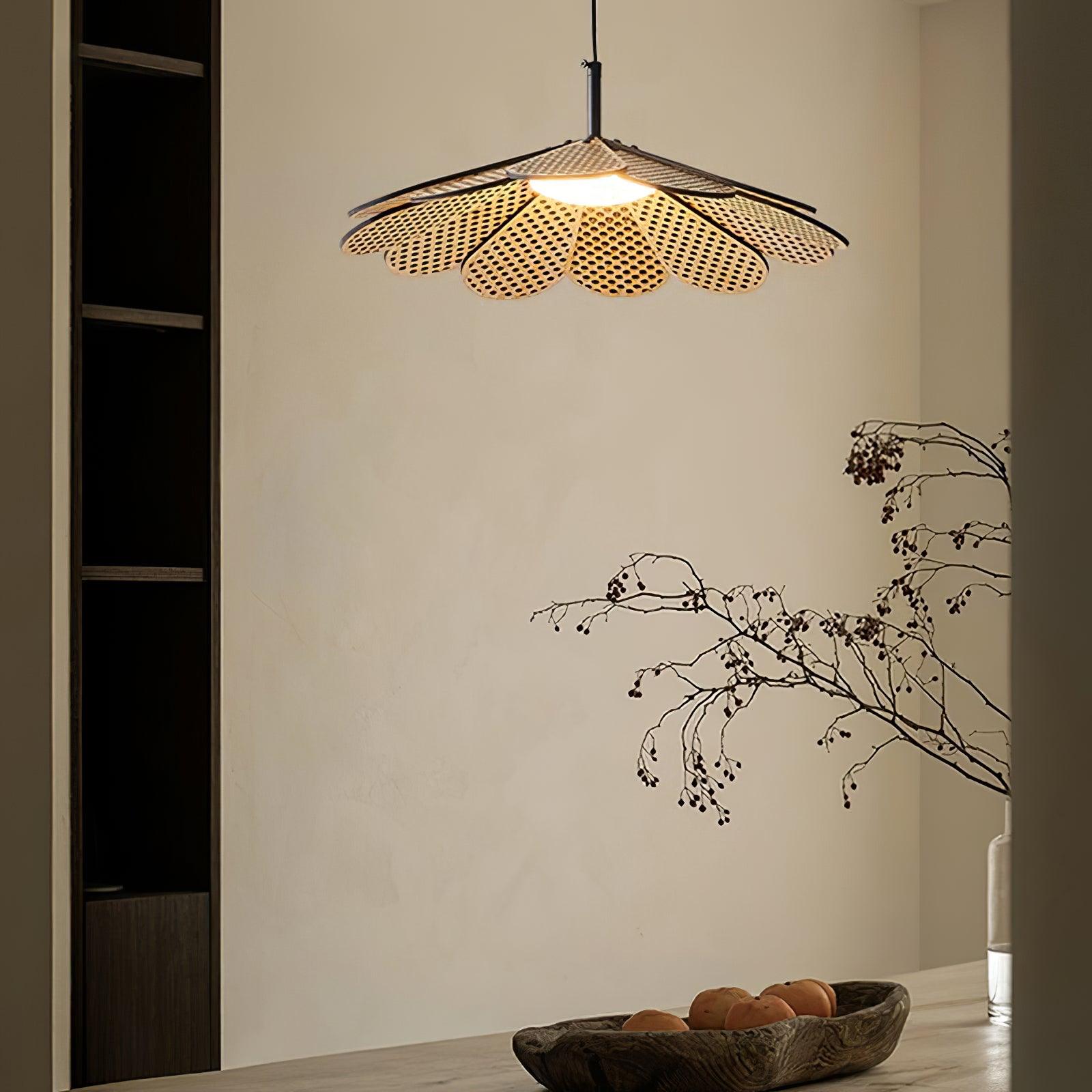 Zevarus Nordic Art Wabi-Sabi Metal Wood Pendant Light - Lamp Outdoor