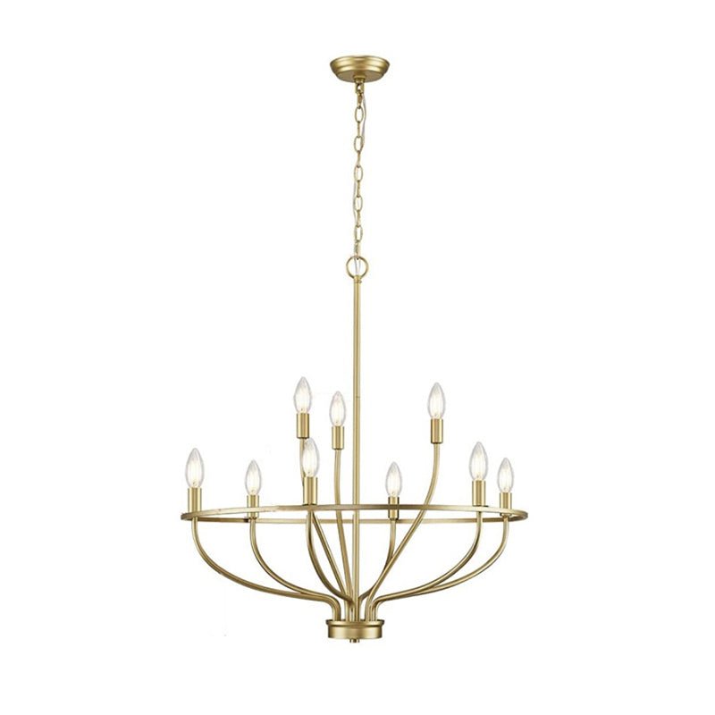 Aurelia Brass Gold Candelabra Chandelier - Lamp Outdoor