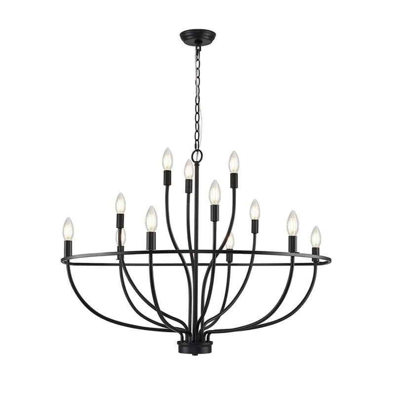 Aurelia Brass Gold Candelabra Chandelier - Lamp Outdoor