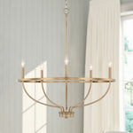 Aurelia Brass Gold Candelabra Chandelier - Lamp Outdoor