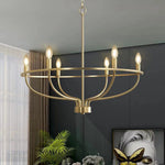 Aurelia Brass Gold Candelabra Chandelier - Lamp Outdoor