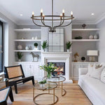 Aurelia Brass Gold Candelabra Chandelier - Lamp Outdoor