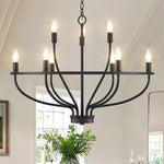 Aurelia Brass Gold Candelabra Chandelier - Lamp Outdoor