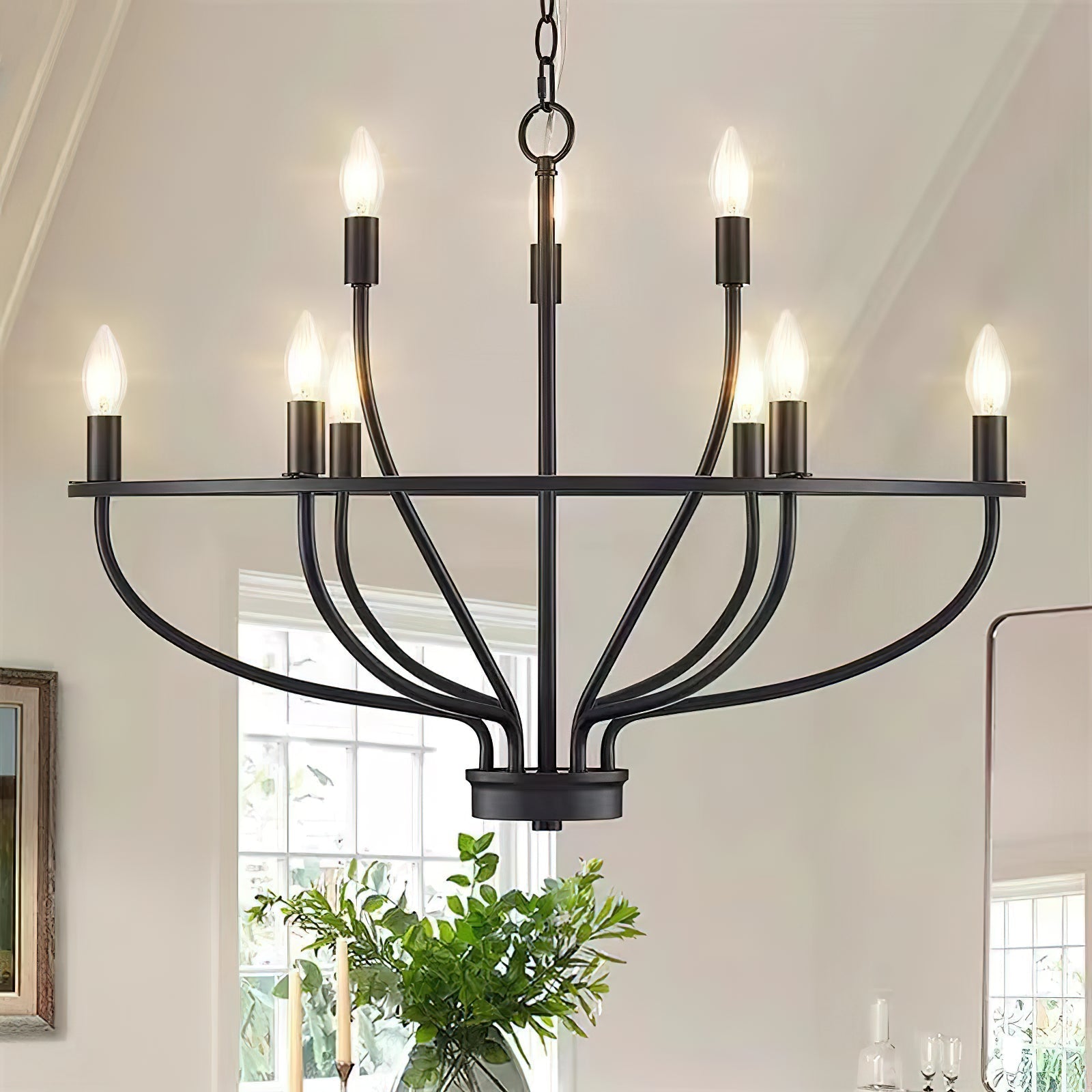 Aurelia Brass Gold Candelabra Chandelier - Lamp Outdoor