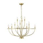 Aurelia Brass Gold Candelabra Chandelier - Lamp Outdoor