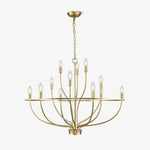 Aurelia Brass Gold Candelabra Chandelier - Lamp Outdoor