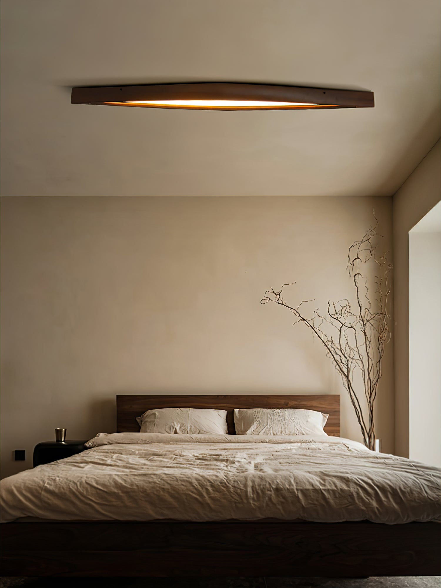 Horizon Linear Wood Ceiling Lamp - Lamp Outdoor