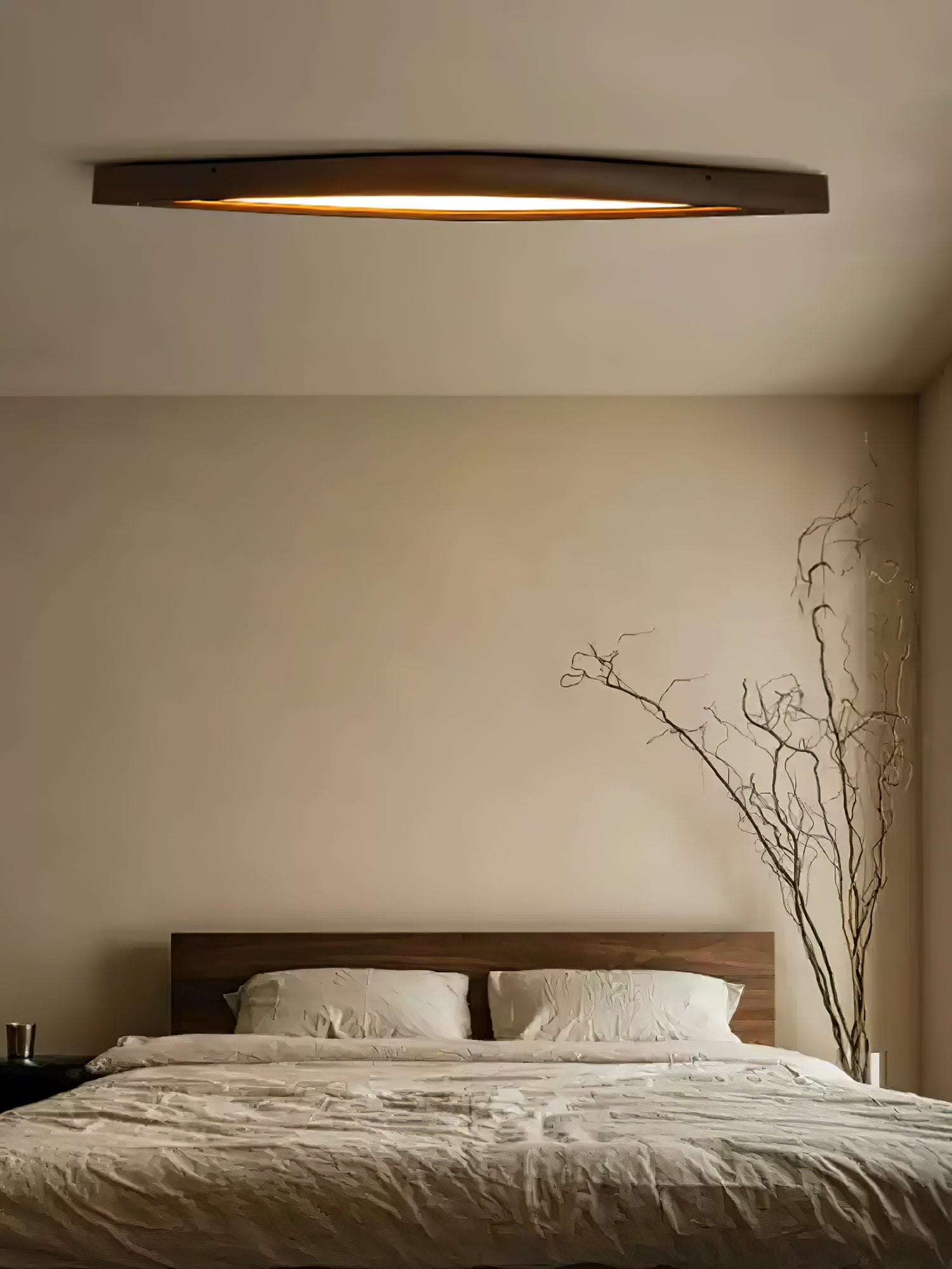 Horizon Linear Wood Ceiling Lamp - Lamp Outdoor