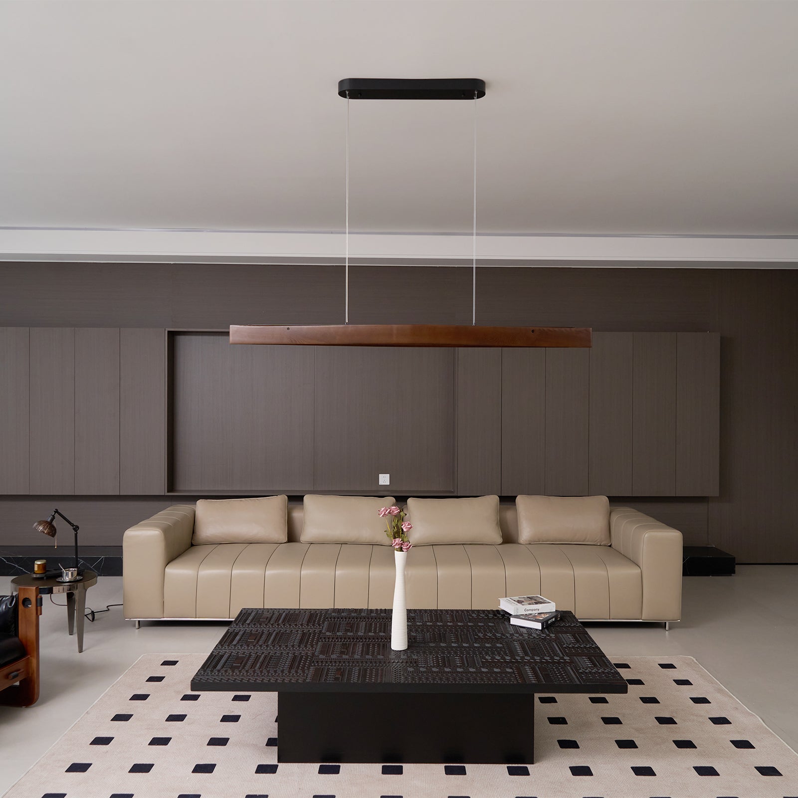 Horizon Linear Wood Pendant Lamp - Lamp Outdoor