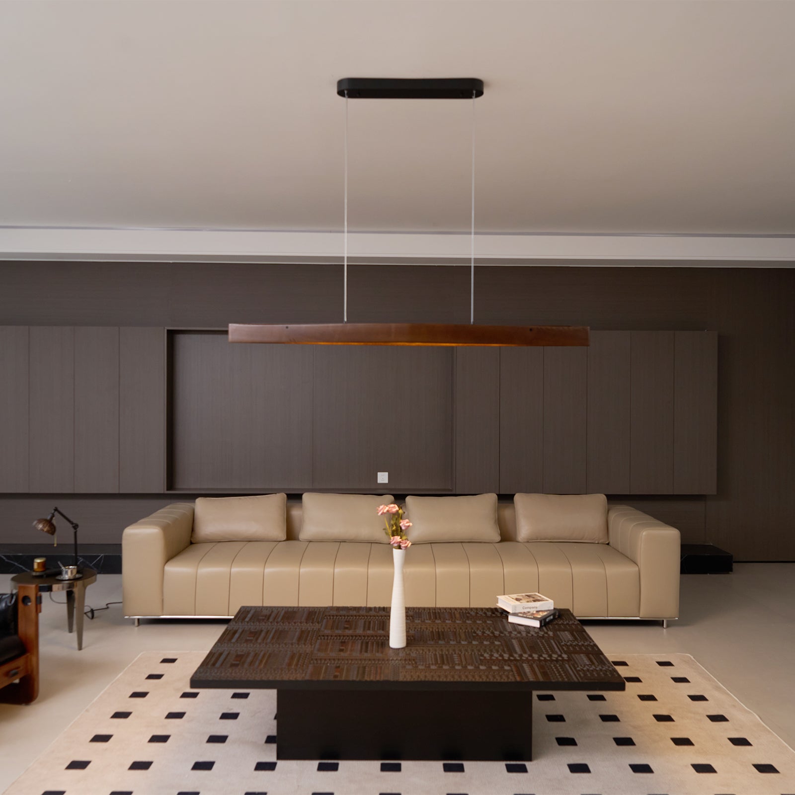 Horizon Linear Wood Pendant Lamp - Lamp Outdoor