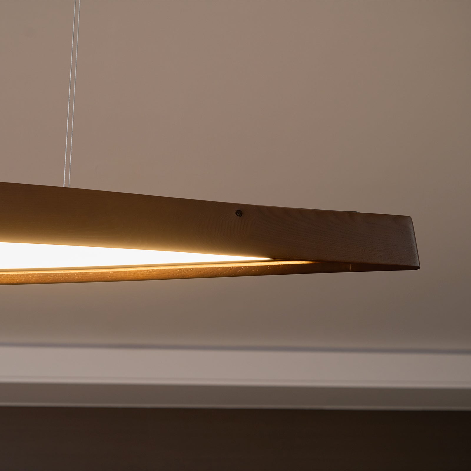 Horizon Linear Wood Pendant Lamp - Lamp Outdoor