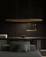 Horizon Linear Wood Pendant Lamp - Lamp Outdoor