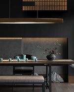 Horizon Linear Wood Pendant Lamp - Lamp Outdoor
