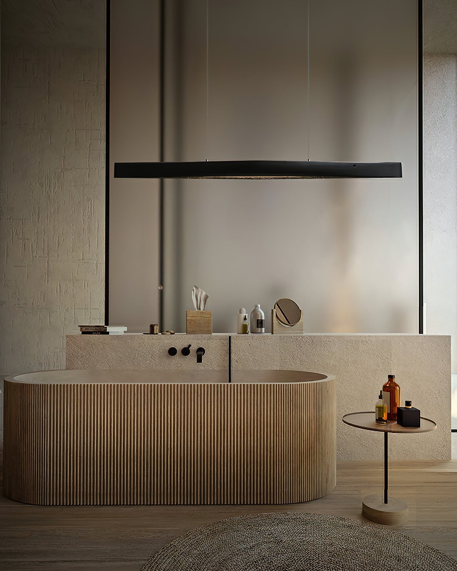 Horizon Linear Wood Pendant Lamp - Lamp Outdoor