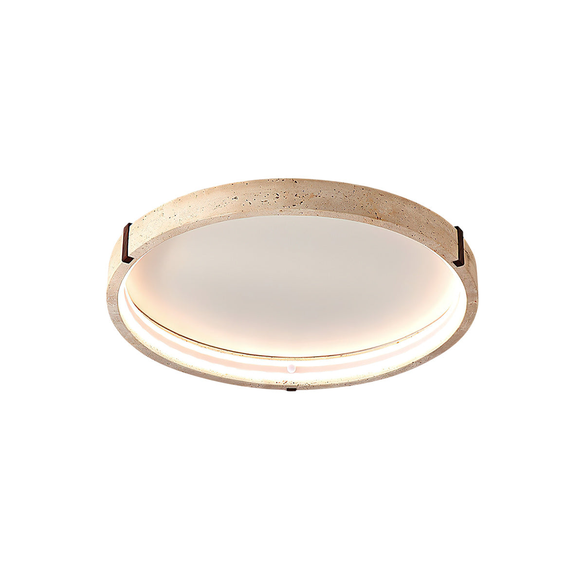 Horizon Wabi-Sabi Travertine Ceiling Light