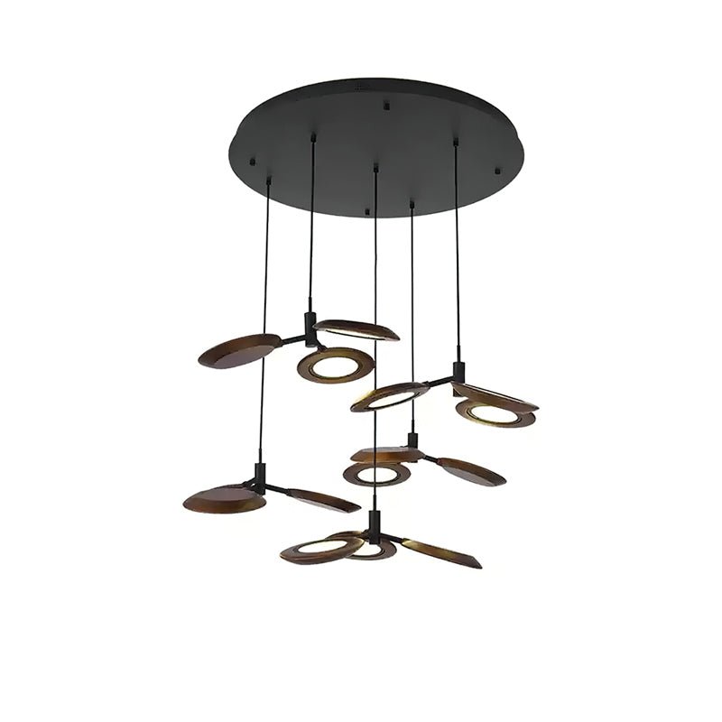 Alnoraris Tiered Wood Pendant Light - Lamp Outdoor