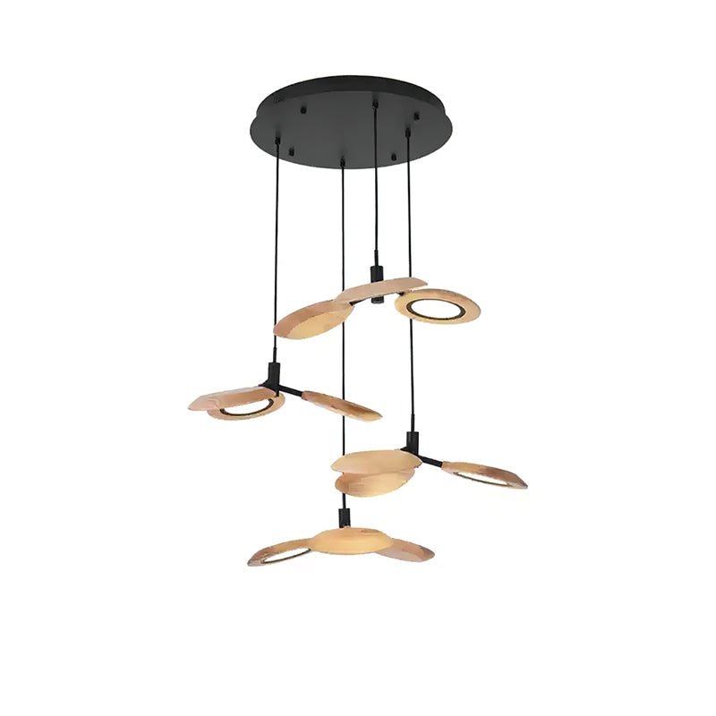 Alnoraris Tiered Wood Pendant Light - Lamp Outdoor