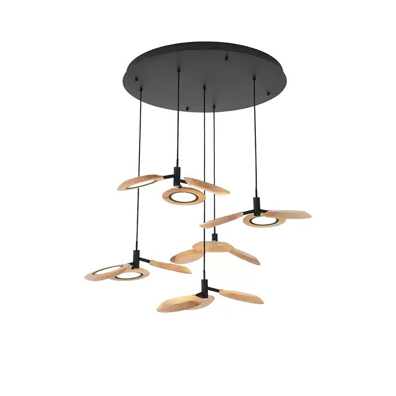 Alnoraris Tiered Wood Pendant Light - Lamp Outdoor