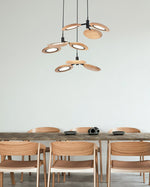 Alnoraris Tiered Wood Pendant Light - Lamp Outdoor