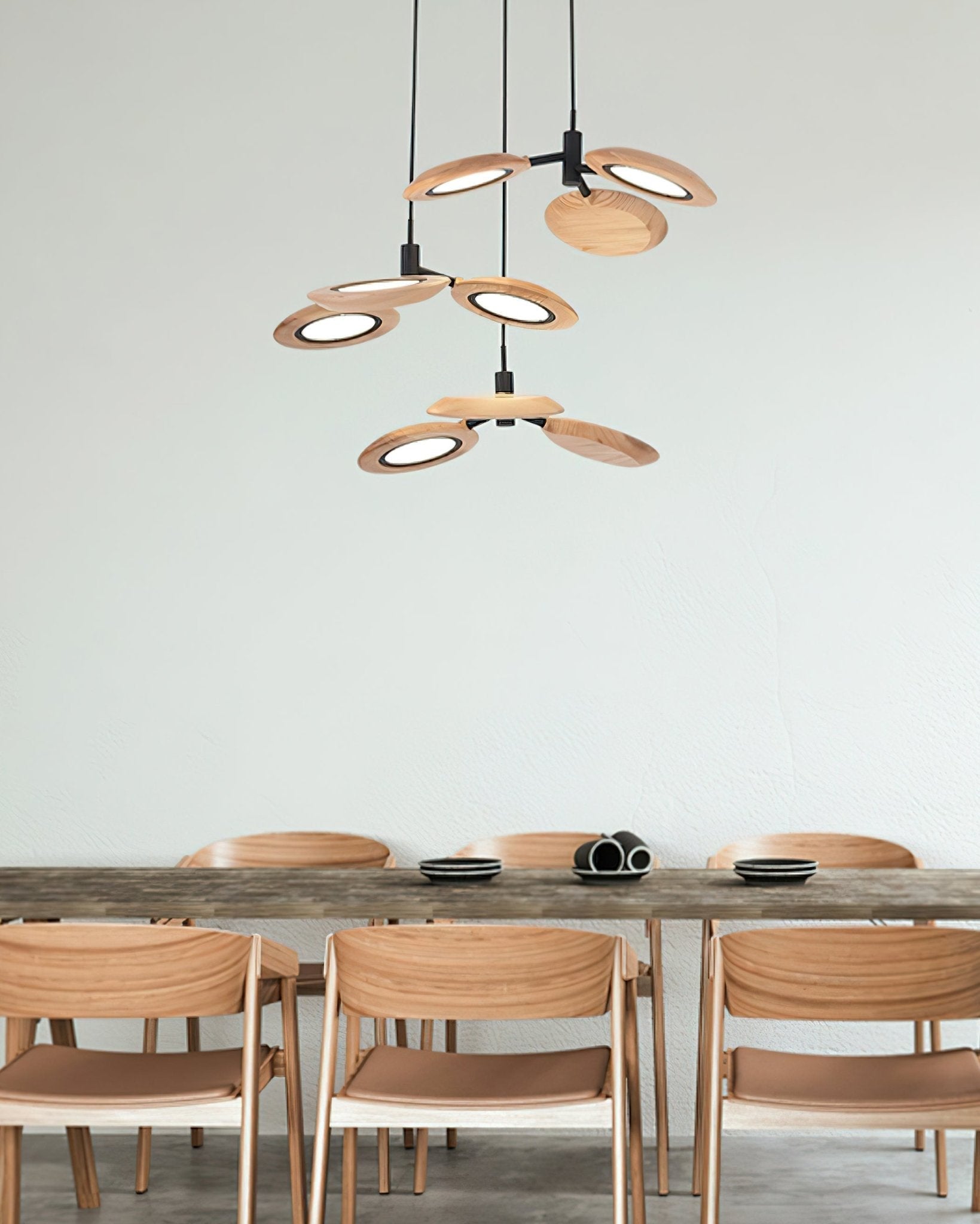 Alnoraris Tiered Wood Pendant Light - Lamp Outdoor