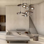 Alnoraris Tiered Wood Pendant Light - Lamp Outdoor