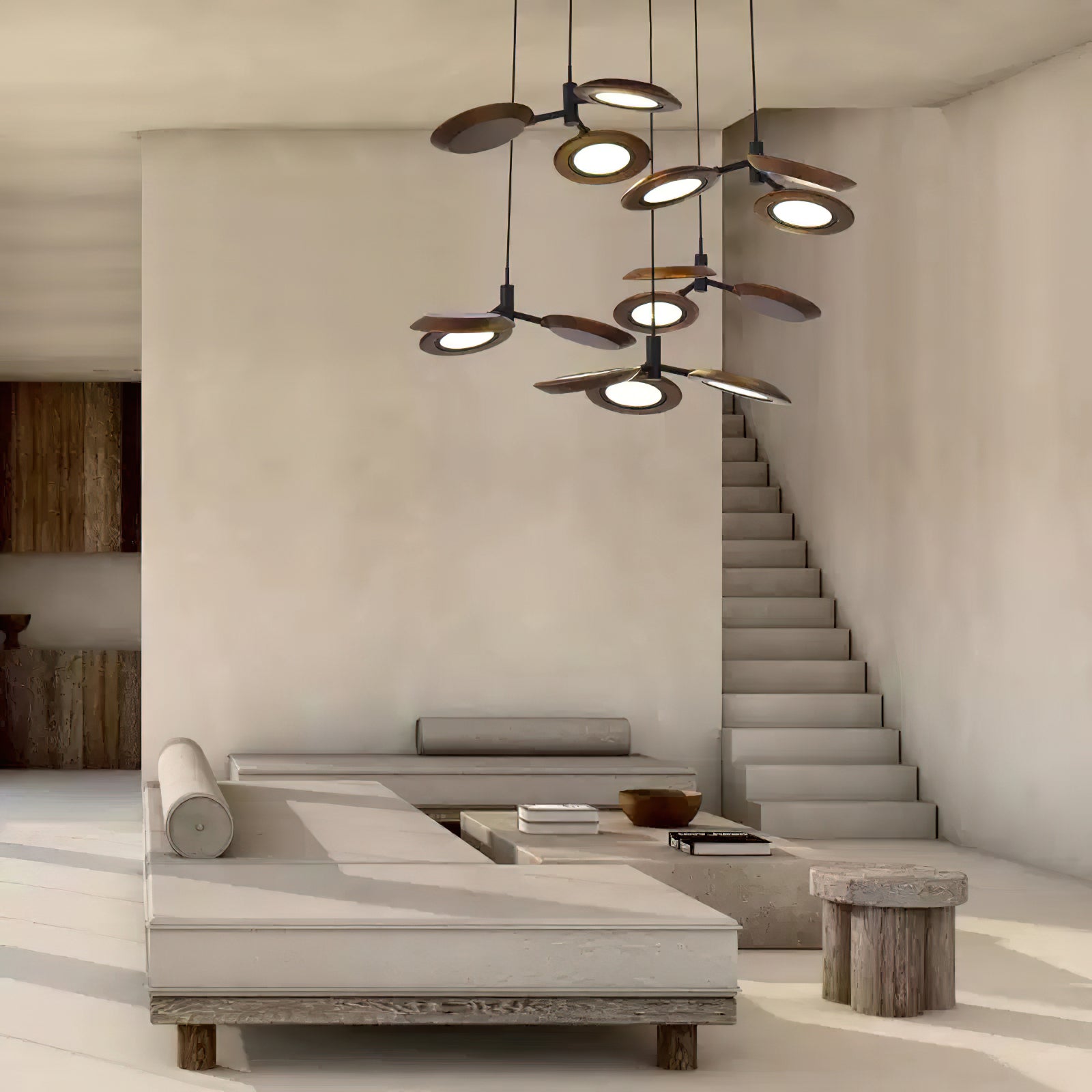 Alnoraris Tiered Wood Pendant Light - Lamp Outdoor