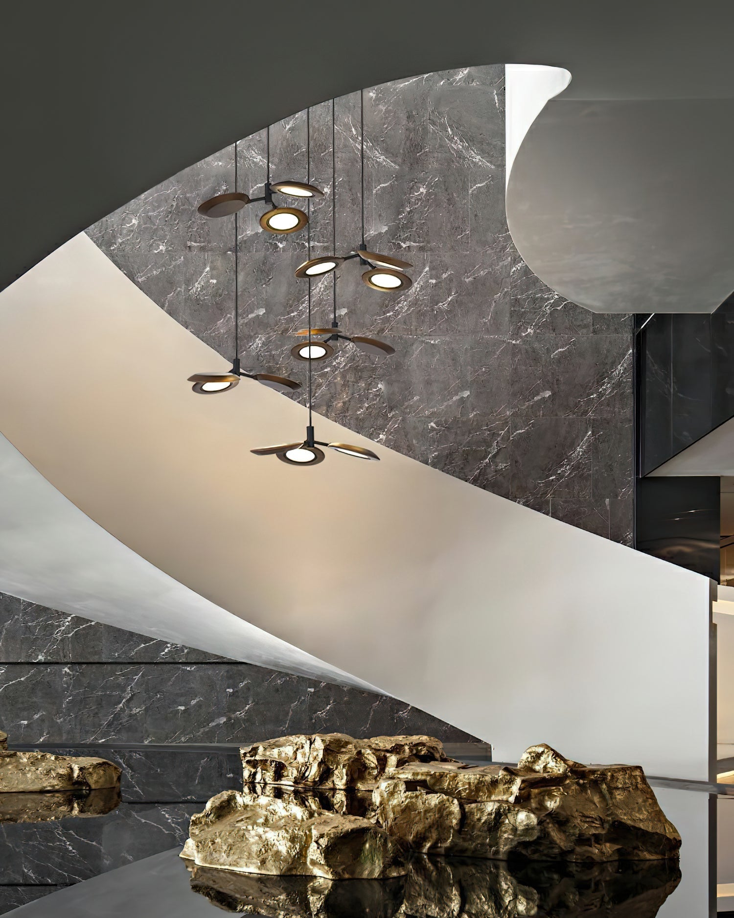 Alnoraris Tiered Wood Pendant Light - Lamp Outdoor