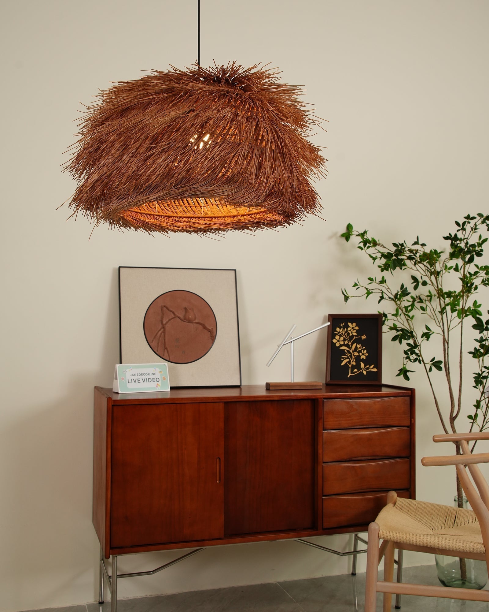 Hues Wicker Pendant Lamp - Lamp Outdoor