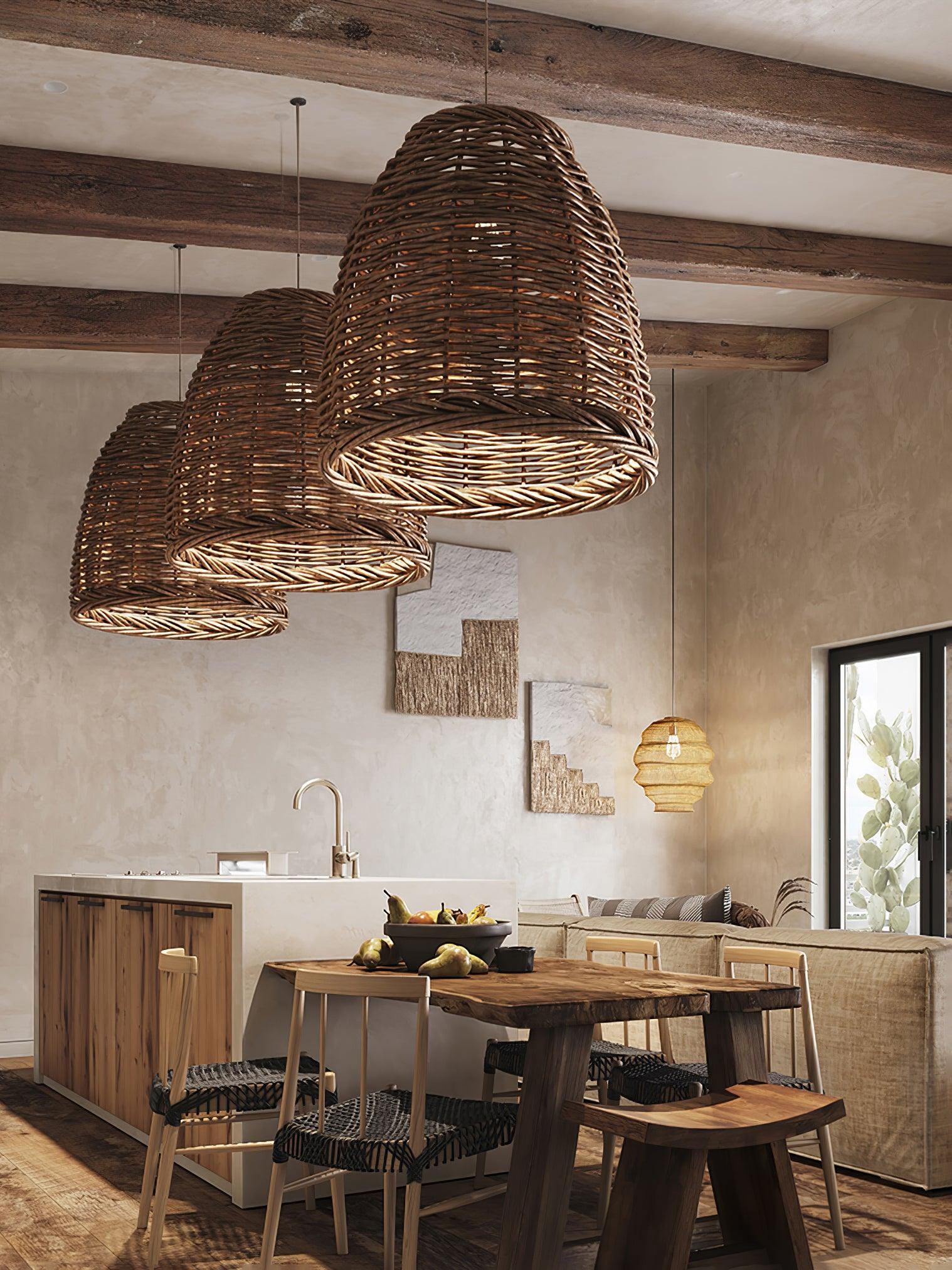Hues Wicker Pendant Lamp - Lamp Outdoor