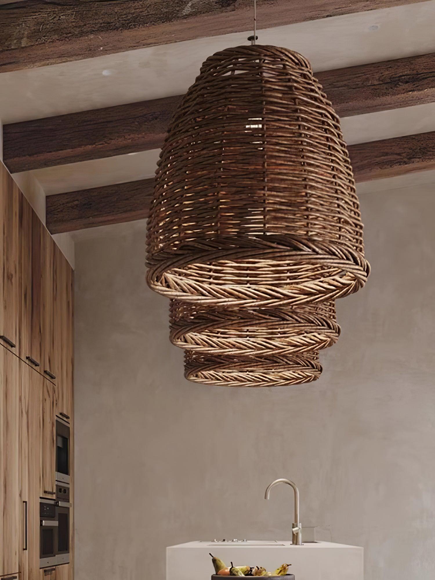 Hues Wicker Pendant Lamp - Lamp Outdoor