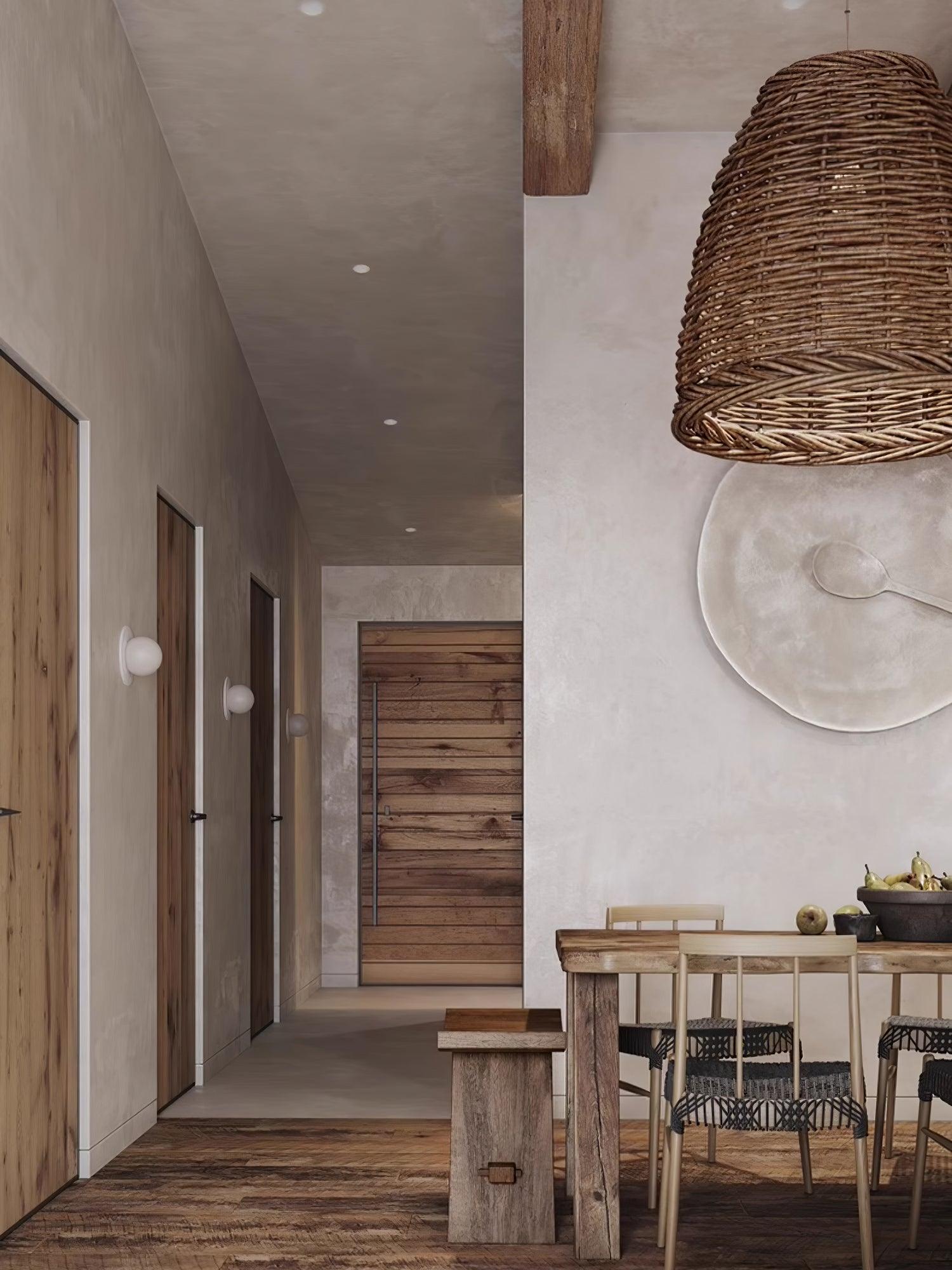 Hues Wicker Pendant Lamp - Lamp Outdoor