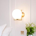 Blown Glass Opal Glass Wall Lamp - Lamp Outdoor
