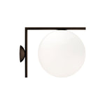 Blown Glass Opal Glass Wall Lamp - Lamp Outdoor