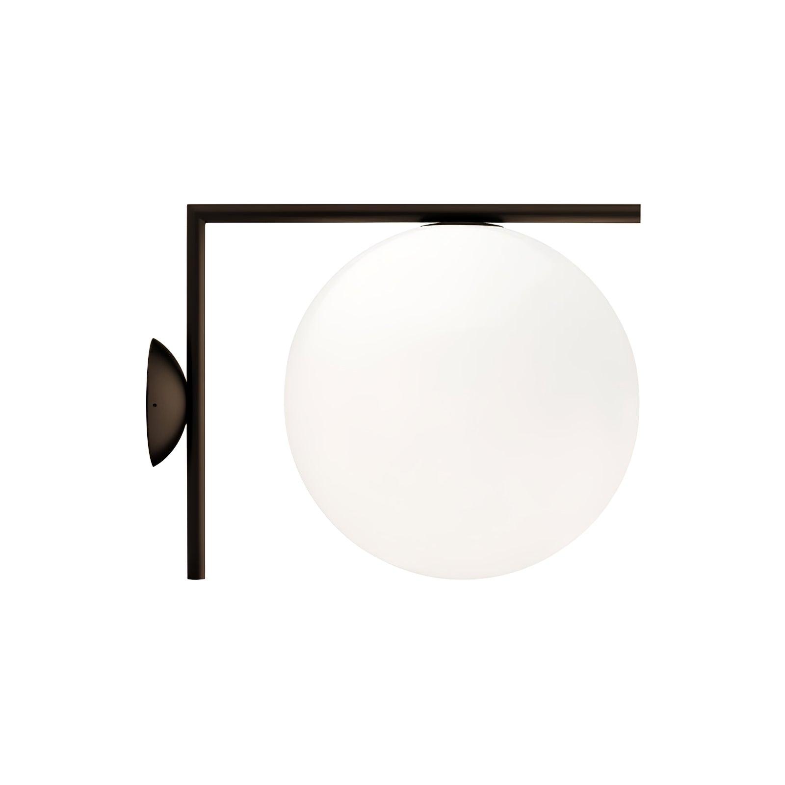 Blown Glass Opal Glass Wall Lamp - Lamp Outdoor