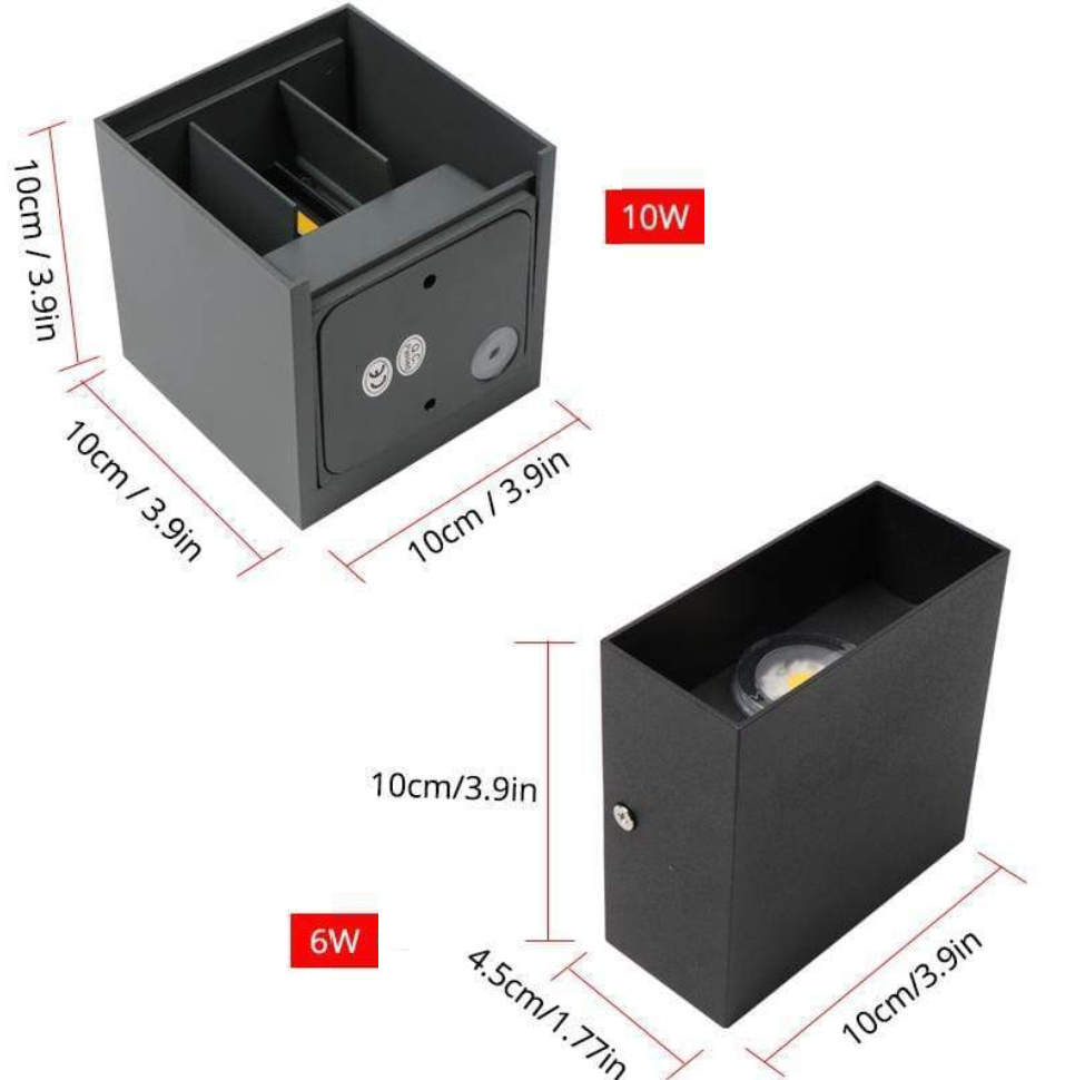 Nexu Modern Adjustable Square Outdoor Wall Lamp LED - Lamp Outdoor