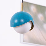 Solara Pendant Lamp Brass Nested Opal Globe Modern - Letslighting