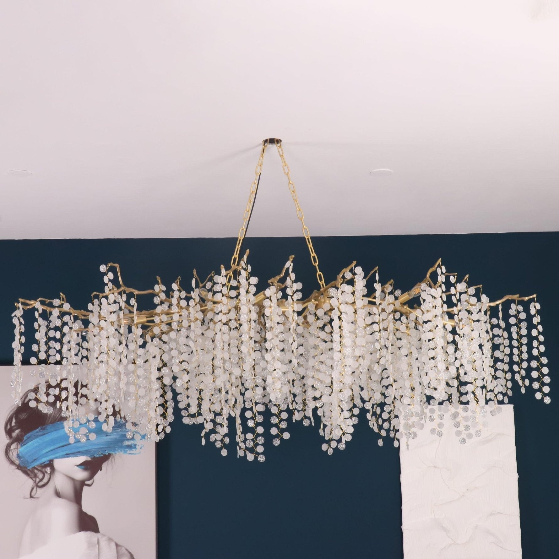Shiro Noda Crystal Chandelier - Lamp Outdoor