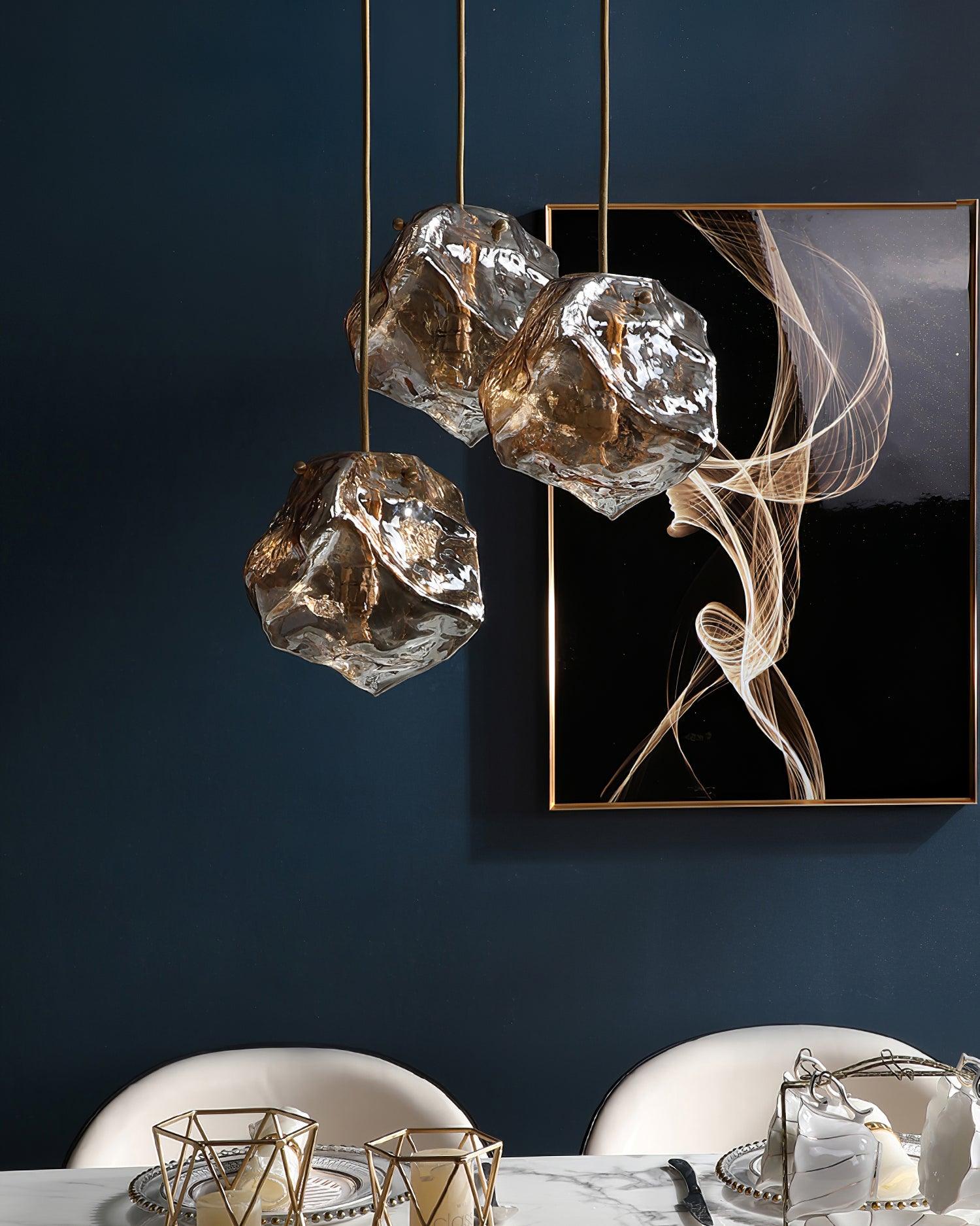 Illyria Ice Glass Pendant Lamp - Lamp Outdoor