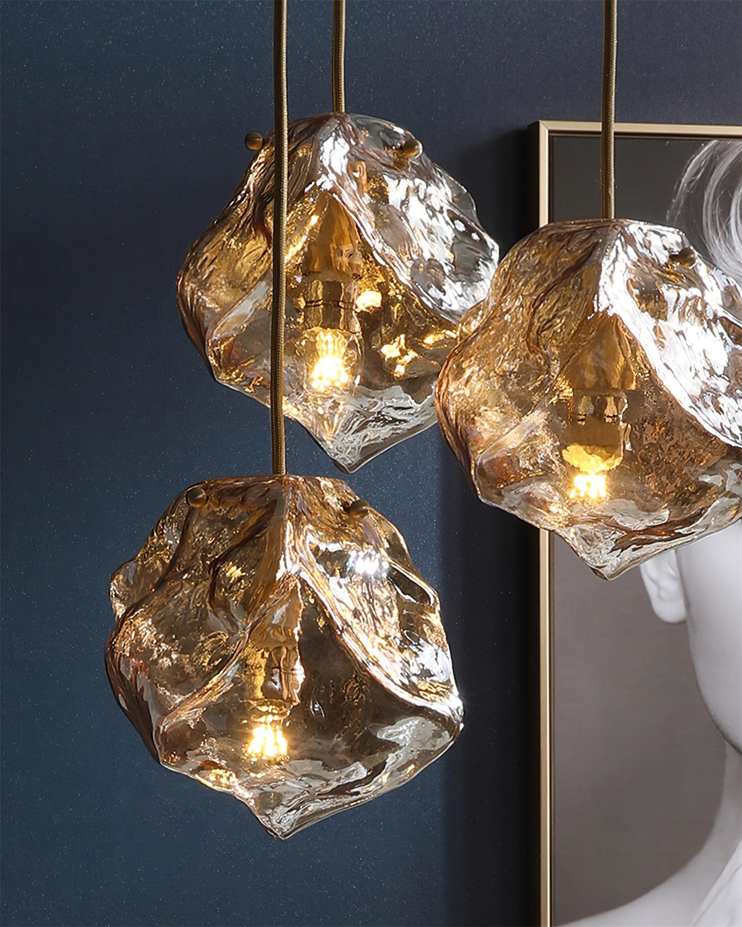Illyria Ice Glass Pendant Lamp - Lamp Outdoor