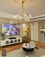 Imperial Pearl Crystal Chandelier - Lamp Outdoor