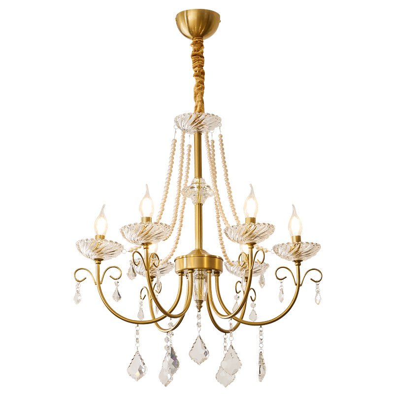 Imperial Pearl Crystal Chandelier - Lamp Outdoor
