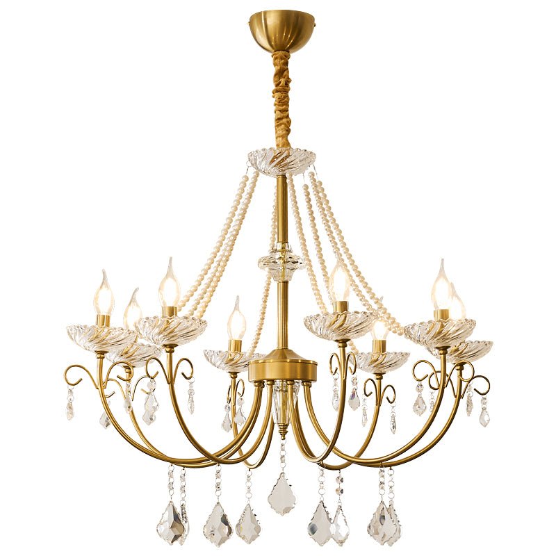Imperial Pearl Crystal Chandelier - Lamp Outdoor