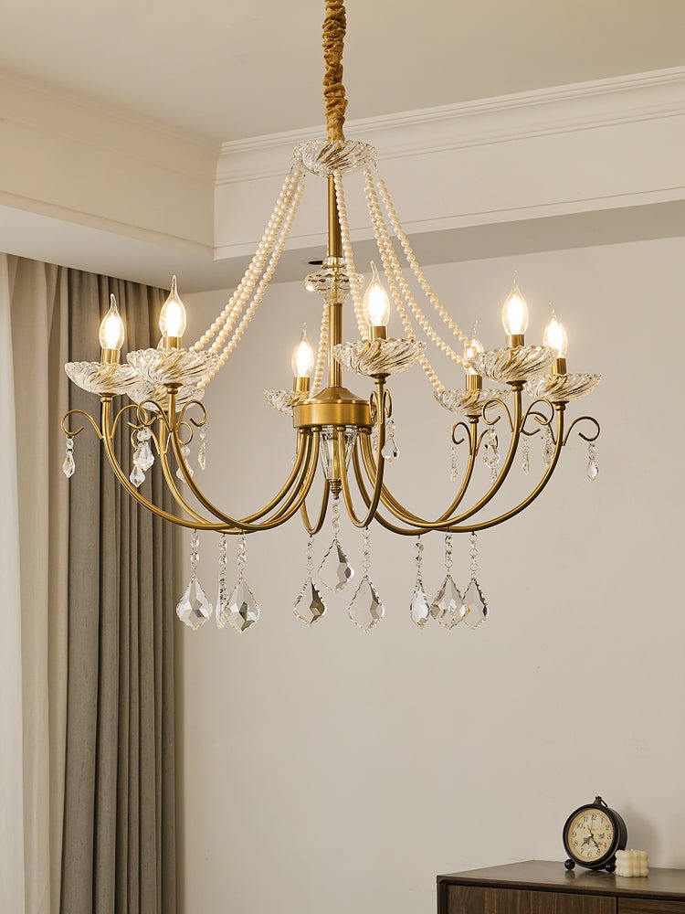 Imperial Pearl Crystal Chandelier - Lamp Outdoor