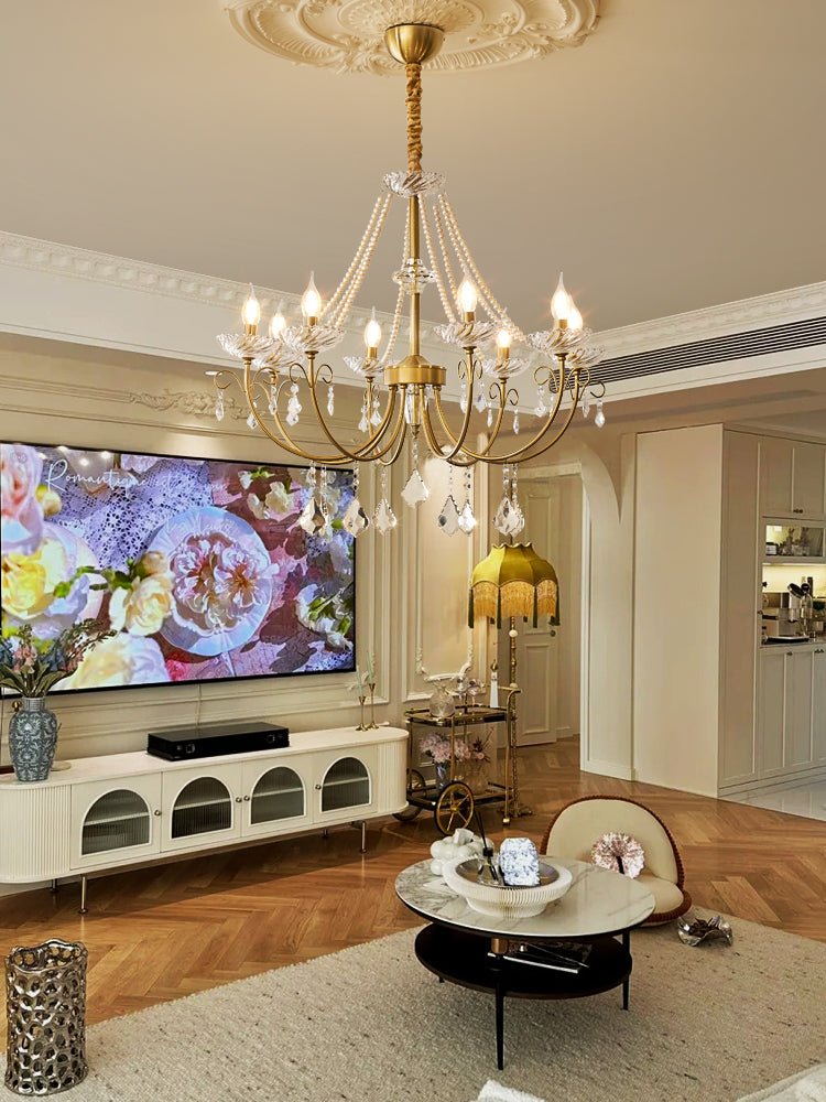 Imperial Pearl Crystal Chandelier - Lamp Outdoor