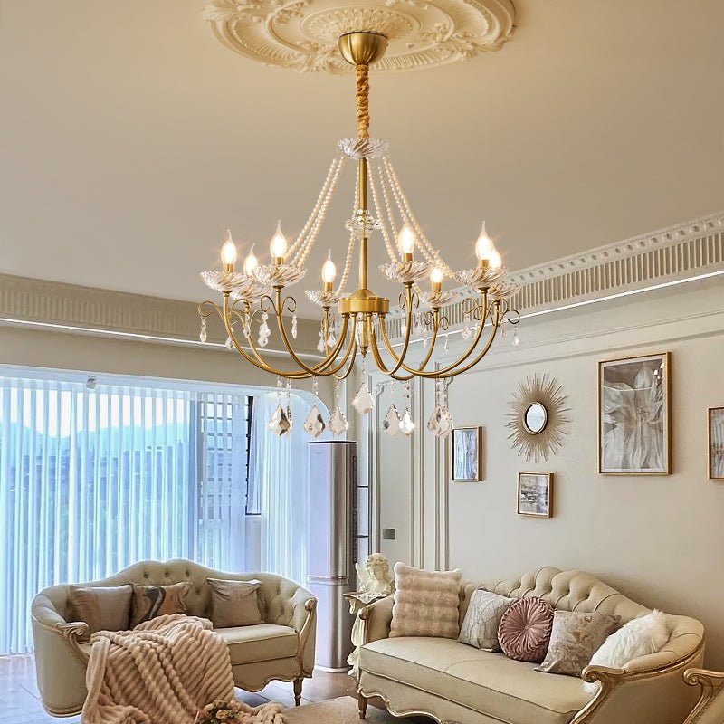 Imperial Pearl Crystal Chandelier - Lamp Outdoor