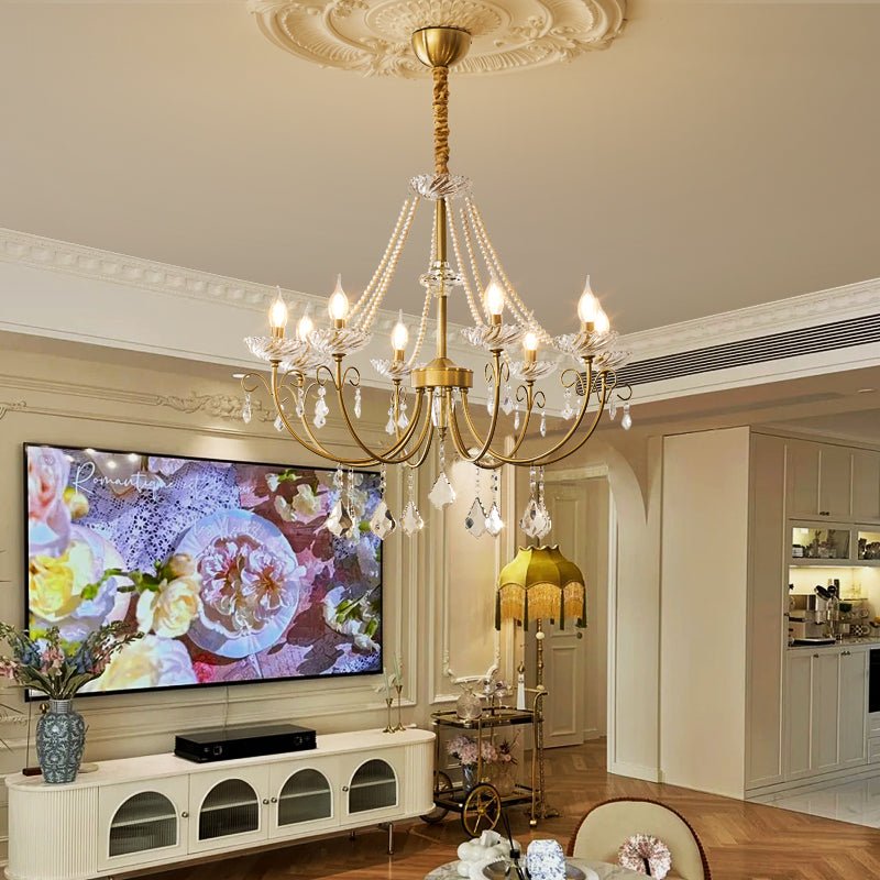 Imperial Pearl Crystal Chandelier - Lamp Outdoor
