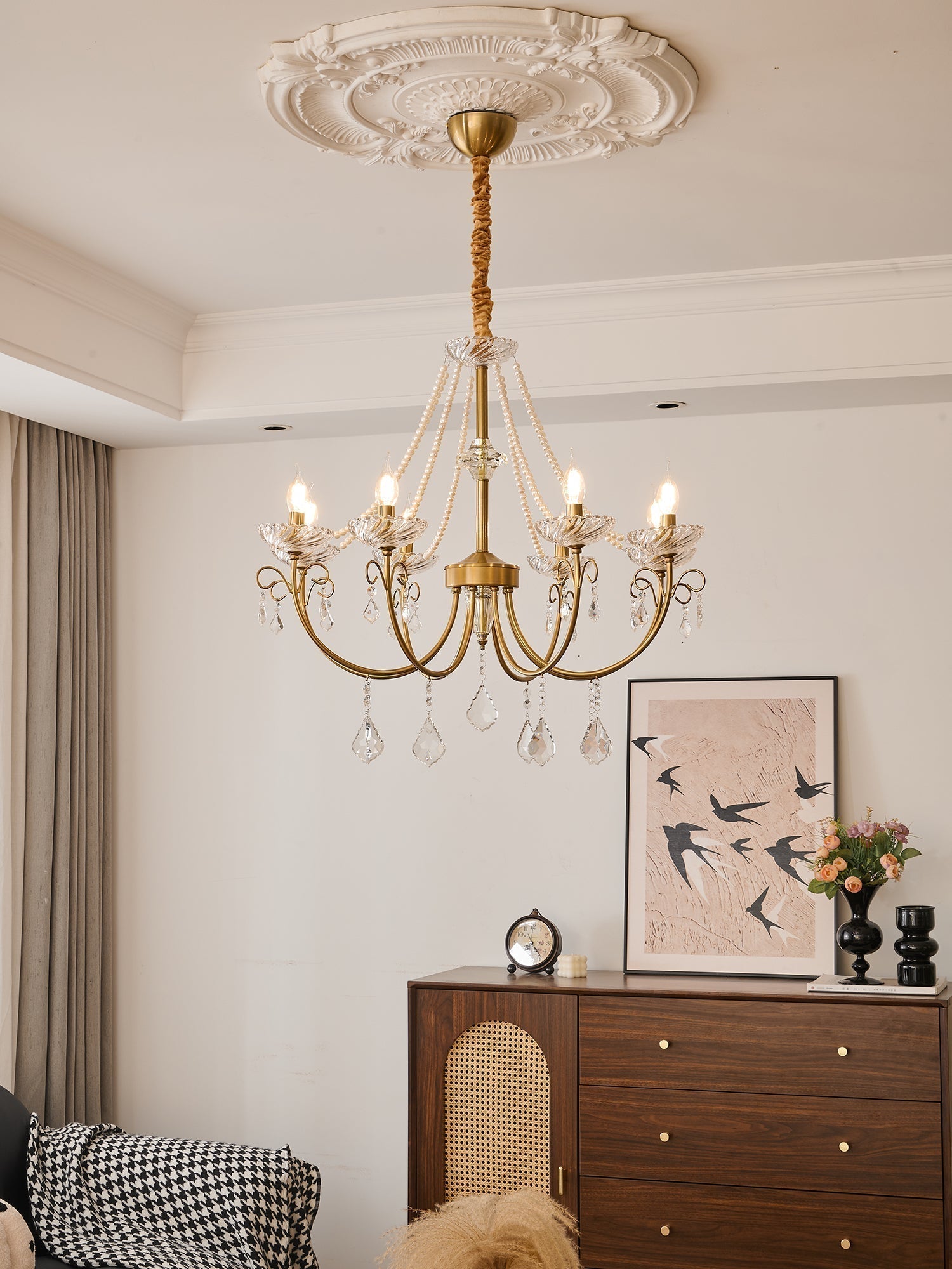 Imperial Pearl Crystal Chandelier - Lamp Outdoor
