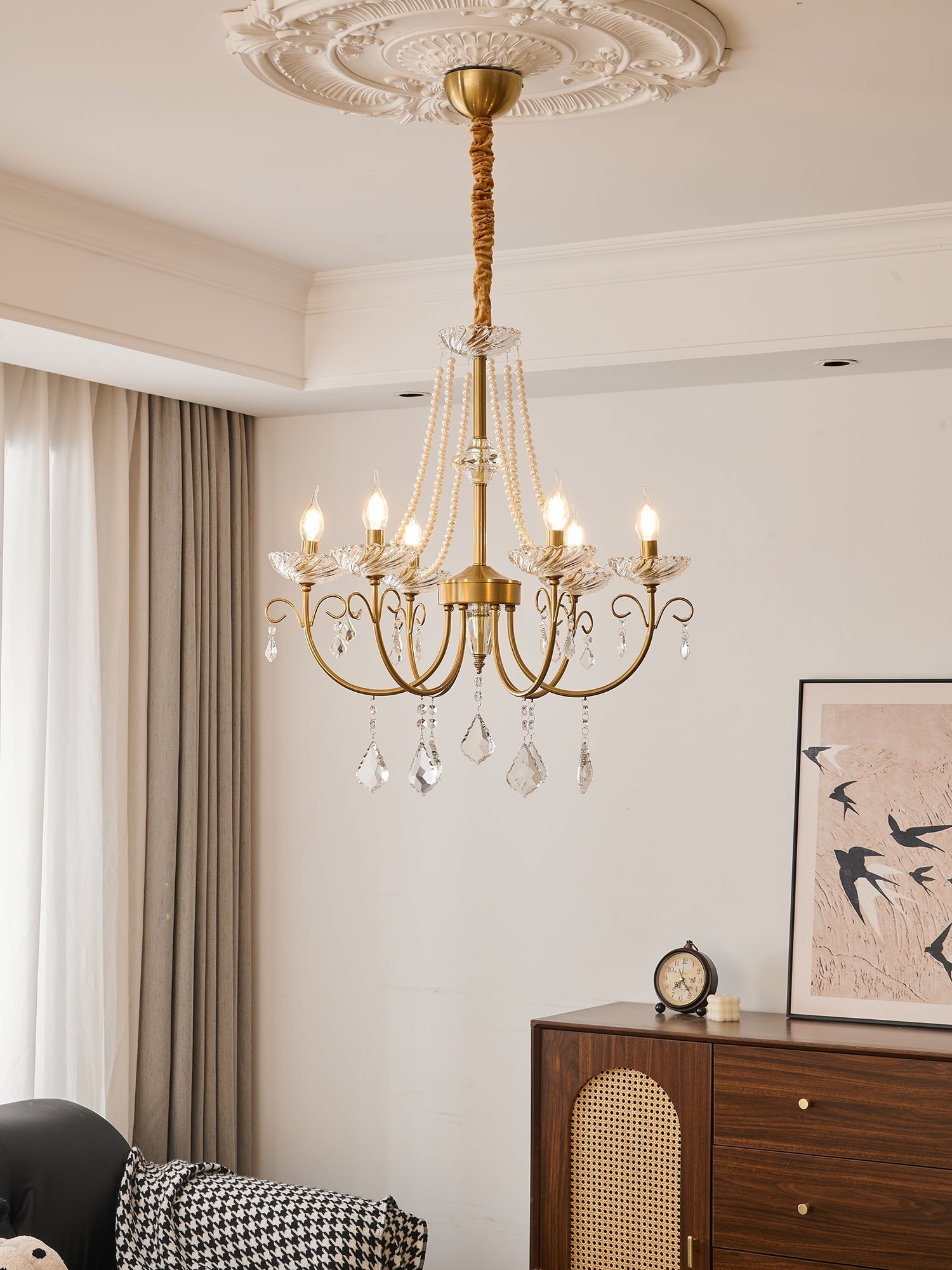 Imperial Pearl Crystal Chandelier - Lamp Outdoor