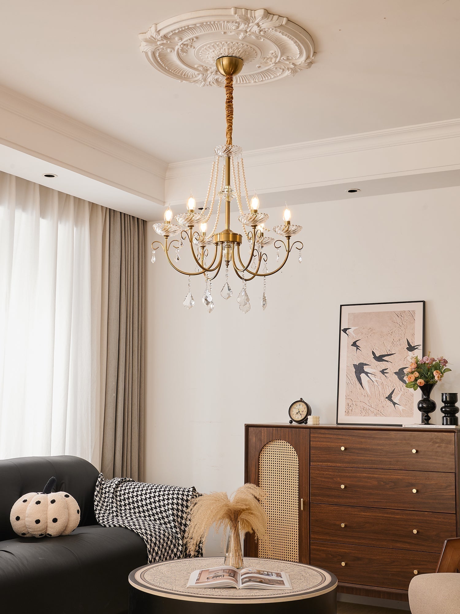 Imperial Pearl Crystal Chandelier - Lamp Outdoor