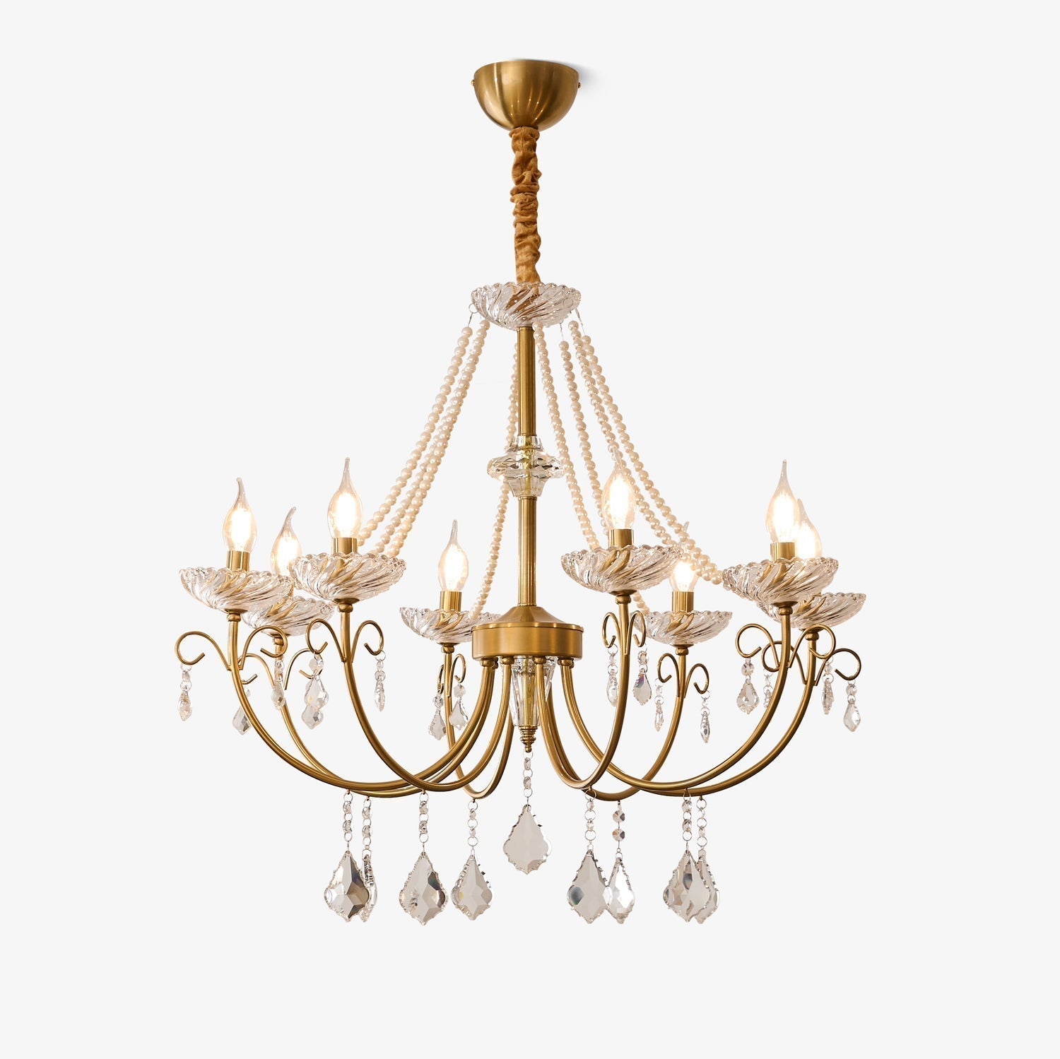 Imperial Pearl Crystal Chandelier - Lamp Outdoor